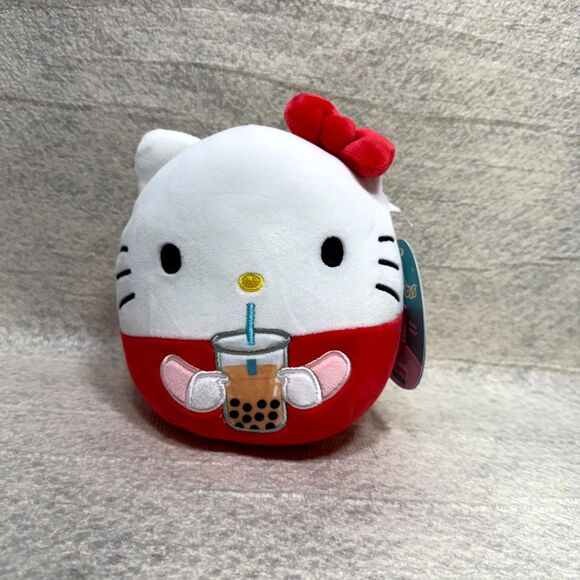 Hello Kitty with Boba Tea Original Squishmallows 7 Inches NEW - Picture 1 of 7